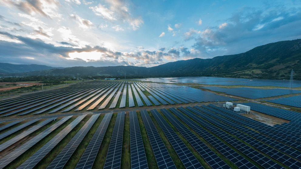 A solar park in Cam Ranh, Vietnam. 