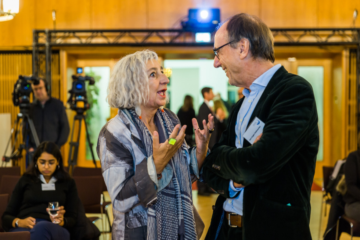 Adrienne Goehler (IASS), Karl Eugen Huthmacher (Bundesministerium für Bildung und Forschung)